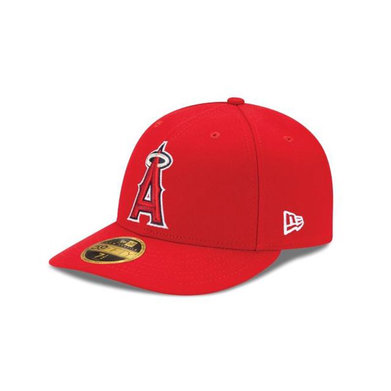 MLB Los Angeles Angels Authentic Collection Low Profile 59Fifty Fitted (JMX8728) - Red New Era Caps